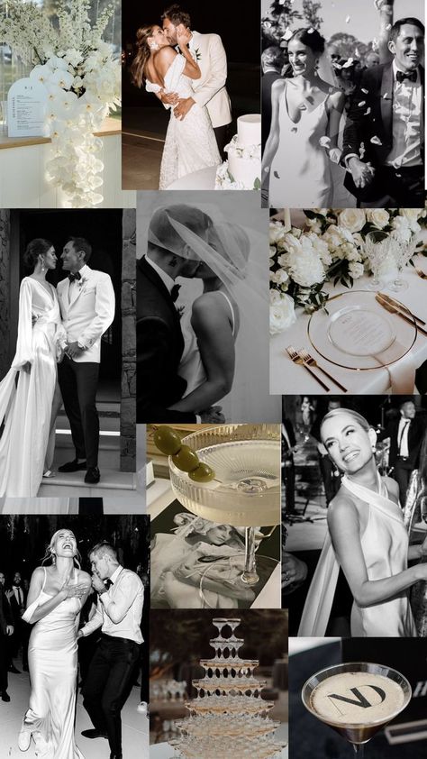 Black And White Wedding Theme, Wedding Collage, Classic Elegant Wedding, White Wedding Theme, Wedding Picture Poses, Wedding Photography Styles, Black And White Wedding, Wedding Engagement Photos, Marriage Ceremony