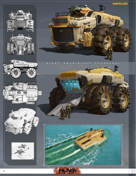 ArtStation - 2D - WARLOG: Big Duck, 5518 Studios Futuristic Truck, Cars Futuristic, Futuristic Vehicles, Big Duck, Concept Vehicles Sci Fi, Apocalypse Survival, Arte Robot, 3d Building, Big Car