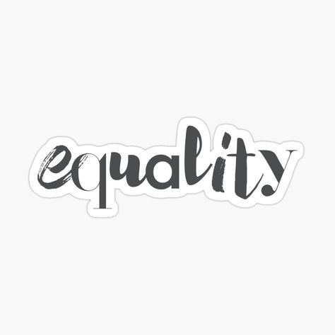 Get my art printed on awesome products. Support me at Redbubble #RBandME: https://www.redbubble.com/i/sticker/Creative-modern-playful-cool-graphic-design-of-Equality-by-theendup/73895857.EJUG5?asc=u Equality Sticker, Cool Graphic Design, My Art, Awesome Products, Company Logo, Tech Company Logos, Graphic Design, Collage, Art Prints