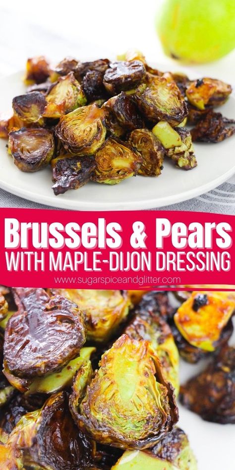 Best Supper Recipes, Brussel Sprouts Benefits, Brussel Sprouts Recipes Easy, Brussel Sprouts Recipes, Winter Side Dishes, Sprouts Recipes, Dijon Dressing, Brussel Sprout Recipes Roasted, Veggie Side Dish