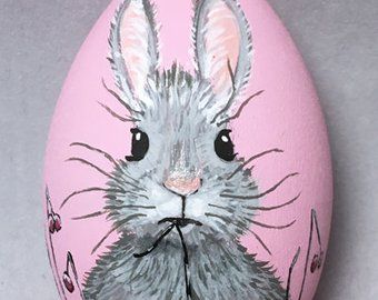 Easter eggs | Etsy Painted Bunny, Easter Drawings, Custom Easter, Old Hickory, Easter Egg Painting, Bunny Lovers, Galaxy Painting, Wooden Eggs, Egg Painting