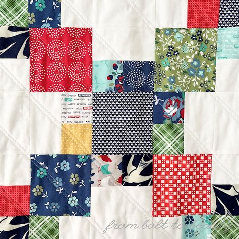 Brightly by Cluck Cluck Sew / Beauties Pageant 222 Brightly Quilt, Cluck Cluck Sew, Scrap Quilt Patterns, Cat Quilt, Windham Fabrics, Modern Quilt Patterns, Mini Charm, Modern Quilt, Charm Pack