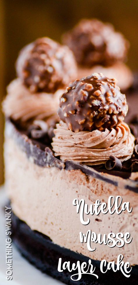 Nutella Cream, Nutella Mousse, Nutella Buttercream, Buttercream Chocolate, Nutella Desserts, Nutella Cake, Homemade Nutella, Flourless Chocolate Cakes, Nutella Recipes