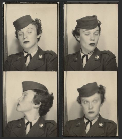 Photobooth WAC | Flickr - Photo Sharing! Photobooth Strip, Photobooth Poses, Photobooth Pics, Booth Pictures, Vintage Photobooth, Vintage Photo Booths, Retro Photos, Ghost In The Machine, Photobooth Pictures