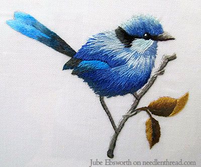 Long  Short Stitch and Needle Painting Needle Painting, Embroidered Birds, Long And Short Stitch, Embroidered Bird, Bird Embroidery, Brazilian Embroidery, Thread Painting, Crewel Embroidery, Embroidery Craft