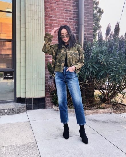 Kate Ogata, Nike Thea, Camouflage Jacket, Raise Your Hand If, Rib Knit Cardigan, Cropped Flare Jeans, Raise Your Hand, Beige Cardigan, Casual Jackets