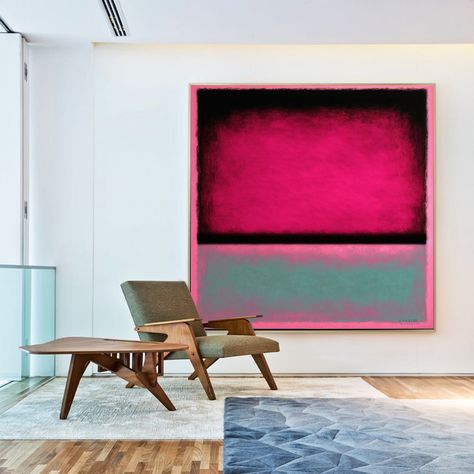 Rothko rainbow abstract Modern Mid Century huge canvas Large Wall Art decor home Gallery Canvas Ready to hang colorful original art artist Please specify stretched or unstretched, these are painted in acrylic paints Custom Painted.  Ready to hang. Signed  ⋆⋆ 🎀 Gallery Stretched 🎀 ⋆⋆or ⋆⋆ 🎀 𝒰𝒩𝒮𝒯𝑅𝐸𝒯𝒞𝐻𝐸𝒟 🎀 ⋆ Extra 3-4 inches of canvas around image for gallery wrap. gallery stretched  Huge Canvas  2024 Modern Abstract Painting Original modern mid century wall art decor home  Signed Ca Large Acrylic Painting Ideas, Modern Mid Century Wall Art, Huge Art, Abstract Contemporary Art, Huge Wall Art, Pink Abstract Painting, Latest Living Room Designs, Mid Century Wall Art, Home Gallery