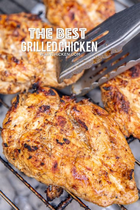 Chicken On The Grill, The Best Grilled Chicken, Best Grilled Chicken, Grilled Chicken Marinade, Chicken Marinade, Ground Mustard, Grilled Chicken Recipes, Chicken Marinades, Juicy Chicken