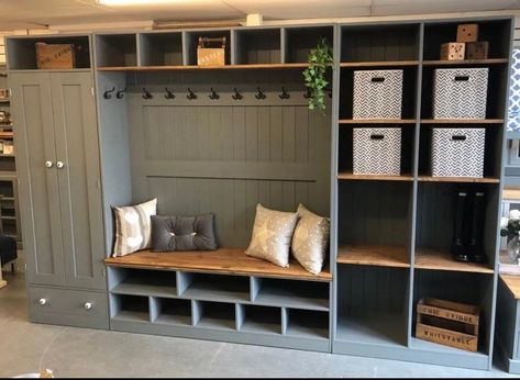 Boot Room Storage, Coat Cupboard, Room Cupboard, Boot Room Utility, Living Room Cupboards, Cupboard Decor, Utility Room Designs, Hall Cupboard, Utility Cupboard