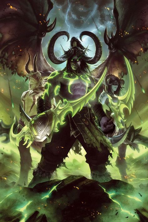 Illidan Stormrage from World of Warcraft: Legion World Of Warcraft Legion, Warcraft Game, Illidan Stormrage, World Of Warcraft Characters, Warcraft Characters, Warcraft Iii, Animated Wallpaper, Warcraft Art, Demon Hunter