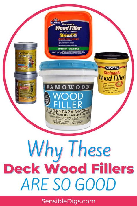 Got holes and cracks in your wooden deck? Use these wood fillers for the best possible results. How To Fix Rotten Wood On Deck, Deck Staining, Deck Wood, Deck Renovation, Deck Maintenance, Wood Fillers, Termite Damage, Deck Repair, Wood Putty