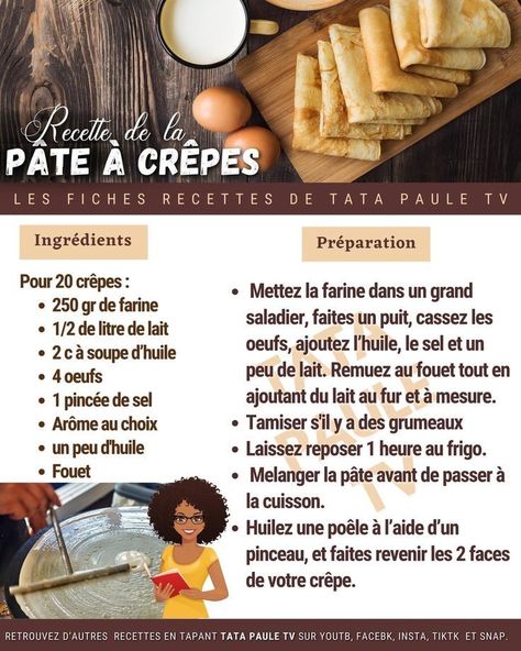 Pastries Recipes Dessert, African Cooking, Crepe Recipes, Sweet Meat, Yummy Comfort Food, Cuisine Recipes, Food Recepie, Best Chef, Pastry Recipes