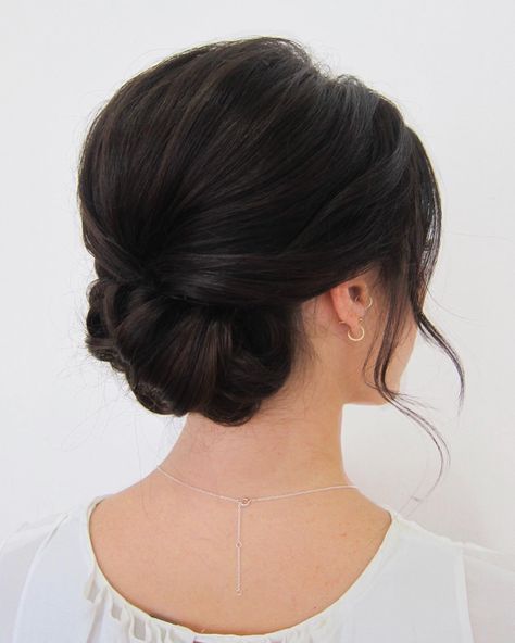 Classic updo, low bun, bride hairstyles, wedding hair, classic bride, low updo Clean Updo, Low Bun Bridal Hair, Wedding Hairstyles And Makeup, Low Updo, Classic Updo, Bridal Hair Updo, Classic Brides, Low Bun, Wedding Hair And Makeup