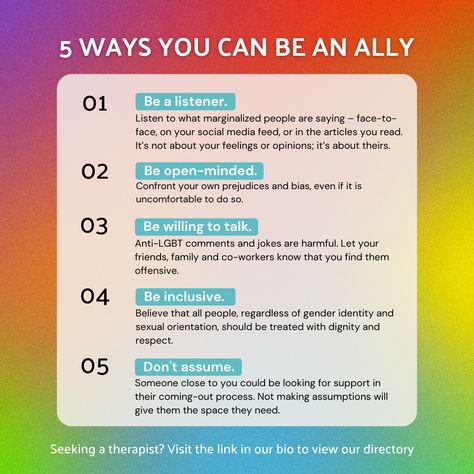 How To Be An Ally Lgbtq, Lgbtq Education, Trans Ally, Lgbtq Ally, Pride Party, Lgbt Ally, Pride Week, Diversity Inclusion, Lgbt History