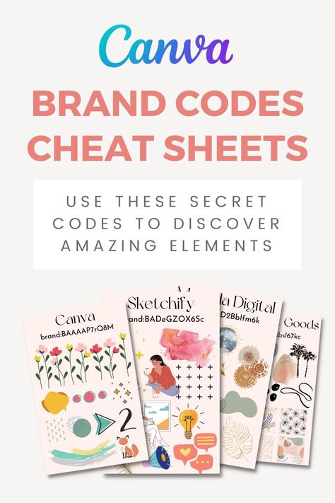 Canva Cheat Codes, Secret Canva Element Code, Canva Creator, Inkscape Tutorials, Business Fonts, Canva Tips, Pin Template, Canvas Learning, Canva Elements