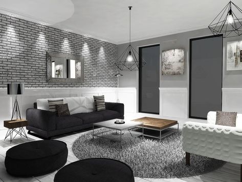 Awesome Grey Living Room Black White And Grey Living Room, Grey Paint Living Room, Grey Bedroom Paint, Black Couch Living Room, Living Room Color Combination, Gray Bedroom Walls, Grey Walls Living Room, Brown Living Room Decor, Room Color Combination