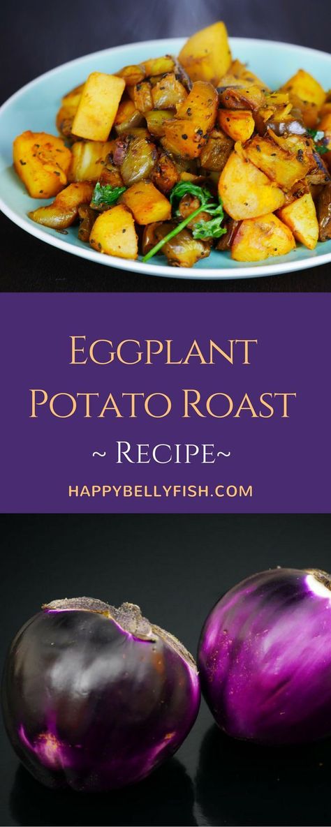 Eggplant recipe (aubergine recipe) with potatoes and spices. Delicious eggplant potato roast, easy healthy recipe.  #eggplant #potato #vegan #vegetarian #vegetables #vegetarianrecipes #veganrecipes #healthyrecipes #healthyeating #cleaneating Recipe With Potatoes, Recipe Eggplant, Aubergine Recipe, Eggplant Recipe, Eggplant Recipes, Roast Recipes, Vegetarian Recipes Healthy, Roasted Potatoes, Healthy Vegetarian