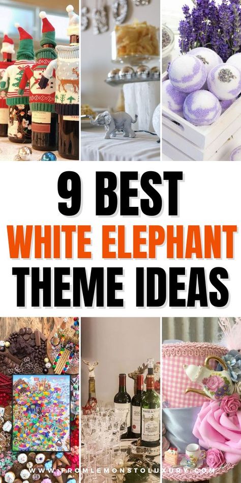 White Elephant Party Invitations, White Elephant Themes, White Elephant Party Ideas, White Elephant Theme Ideas, White Elephant Invitation Wording, Elephant Party Theme, White Party Theme, Elephant Birthday Party, White Elephant Party