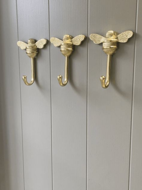 Honey Bee Nursery, Bee Nursery, Bee Wings, Add Character To Your Home, Brass Door Knocker, Hook Wall, Door Hooks, Bee Gifts, Wall Plug