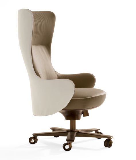 Genius - Office armchairs - Giorgetti Luxury Office Chairs, Small Office Design Interior, Small Office Design, Office Armchair, Office Chair Design, Modern Office Chair, Luxury Office, Vanguard Furniture, Work Chair