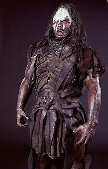 Day 6: Ugliest Orc: Uruk-Hai Lurtz. People always say Marshmallow Face Orc Lotr, Lotr Armor, Lotr Orcs, Orc Armor, Hai Tattoo, Uruk Hai, Lotr Art, The Two Towers, Leather Armor