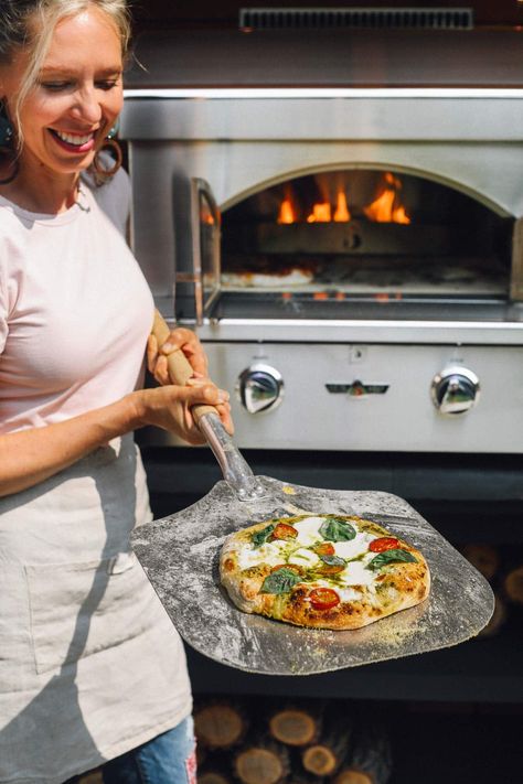 Pizza Oven Cooking, Pizza Oven In Kitchen, Best Dough For Outdoor Pizza Oven, Pizza On Stone In Oven, Farmhouse On Boone Sourdough Pizza, Camp Chef Pizza Oven Recipes, Outdoor Gas Pizza Oven, Camp Chef Pizza Oven, Home Pizza Oven