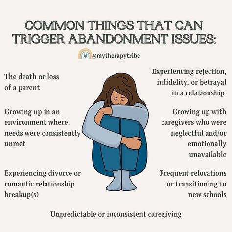 Dr. Allyson Kellum-Aguirre | Licensed Therapist | Abandonment issues can have a variety of causes and triggers, often stemming from early life experiences, but they can also be influenced… | Instagram Abandonment Triggers, Abandoned Issues, Loss Of A Parent, Emotional Abandonment, Abandonment Issues, Mental Fitness, Commitment Issues, Licensed Therapist, Inner Thoughts