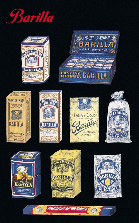 Say Hi! To Design: Vintage Package Design of Barilla's Pasta Barilla Pasta, Retro Packaging, Apple Collection, Vintage Packaging, Vintage Apple, Easter Shopping, Old Ads, Jolie Photo, Poster Vintage