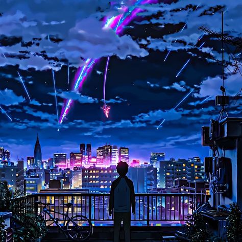 Lofi Images Hd, Your Name Pfp, Your Name Wallpaper 4k, Your Name Aesthetic, Name Aesthetic, Your Name Movie, Aesthetic Shots, Anime Night, Your Name Wallpaper