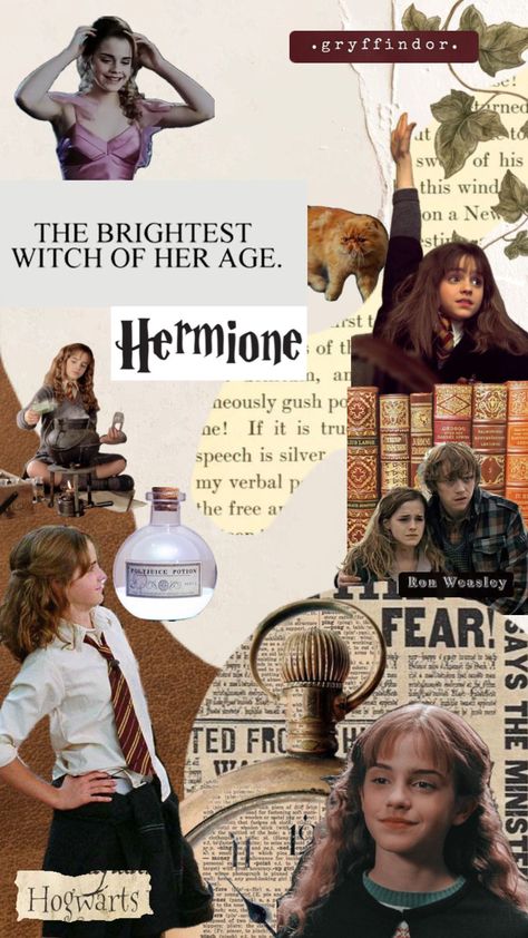 Hermione ✨ the brightest witch of her age  #harrypotter #hermionegranger #hermioneshuffle #harrypotteredit #harrypotterfilms #hogwarts #hogwartsismyhome #hogwartsexpress #ronweasley #hogwartsschoolofwitchcraftandwizardry Brightest Witch Of Her Age, Polyjuice Potion, Harry Potter Films, Hogwarts Express, Ron Weasley, Hermione Granger, Hermione, Create Collage, Your Aesthetic