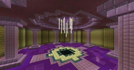 Minecraft End Portal, Portal Room, Minecraft Portal, Portal Design, Minecraft Structures, Minecraft Banner Designs, Minecraft Interior Design, Minecraft Banners, Diy Minecraft