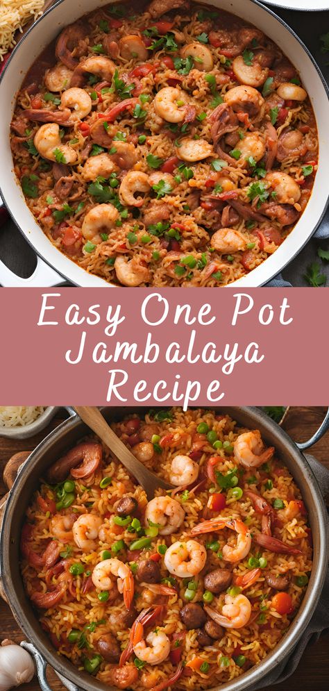 One Pot Shrimp And Sausage Jambalaya, Jambalaya Spice Recipe, Easy Jambalaya Recipes, Instant Pot Jambalaya Recipes, Easy Jambalaya Recipe Simple, Jumbolia Recipes Easy, Instapot Jambalaya, Jumbalaya Recipe New Orleans, Southern Jambalaya Recipe