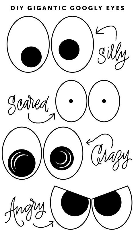 YEUX Diy Halloween Decorations Printable, Halloween Eyes Drawing, Diy Googly Eyes, Googly Eye Art, Halloween Eyes Decorations, Eye Template Free Printable, Printable Eyes For Crafts, Monster Eyes Printable, Eyeball Printable