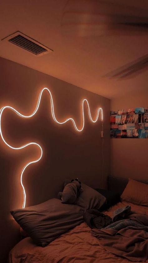 AILBTON Led Neon Rope Lights 20Ft,Flexible,Control with App/Remote,Multiple Modes,IP65 Outdoor RGB Waterproof,Music Sync Gaming Strip Lights for Bedroom Indoor Hostel Room, Easy Room Decor, Diy Room Decor For Teens, Easy Diy Room Decor, Room Redesign, Pinterest Room Decor, Small Room Design, Cozy Room Decor, Room Makeover Bedroom