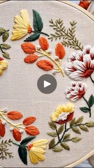 36K views · 345 reactions | Stunning Flowers Hoop Embroidery ideas #new #embroidery #design #trending #viral #reels #video #tiktok #viralreels #foryou | Embroidery Skills ideas | Embroidery Skills ideas · Original audio Hoop Embroidery Ideas, Stunning Flowers, Ideas Embroidery, New Embroidery, Embroidery Stitch, Video Tiktok, Reels Video, Hoop Embroidery, Viral Reels