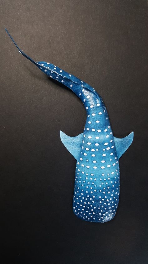 Whale shark paper art prototype made Paper Mache Whale Shark, Paper Mache Whale, Ocean Room Decor, Ocean Diy, All About Sharks, Ocean Room, Under The Sea Party, Whale Shark, Art Class