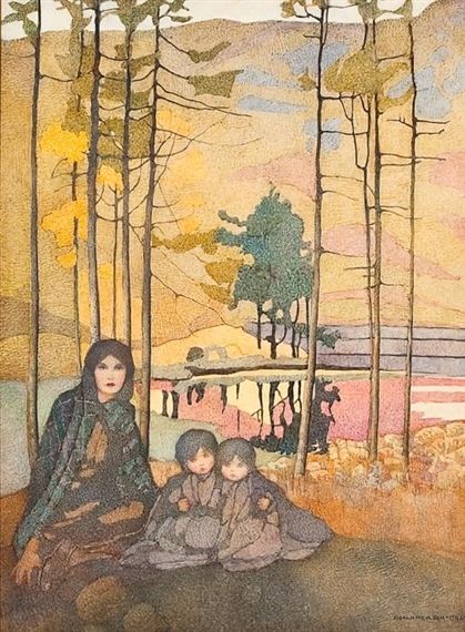 View OCTOBER IN THE HIGHLANDS By Norah Neilson-Gray; watercolour on paper; 46cm x 34cm (18in x 13.5in); Signed; . Access more artwork lots and estimated & realized auction prices on MutualArt. Norah Neilson Gray, Peaceful Paintings, Glasgow Girls, English Modern, Infinite Art, Artwork Inspiration, Glasgow School, Grey Painting, Glasgow School Of Art