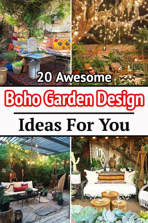 Boho Garden Ideas, Boho Outdoor Decor, Hippie Garden, Boho Patio, Bohemian Garden, Boho Outdoor, Boho Garden, Decoration Plante, Garden Yard Ideas