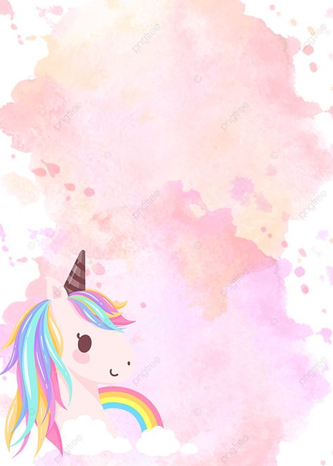 Simple Unicorn Clean Background Unicorn Backdrop Printable, Unicorn Background Wallpapers, Clean Background Wallpaper, Fairytale Background, Unicorn Template, Background Unicorn, Rainbow Color Background, Unicorn Backgrounds, Unicorn Background