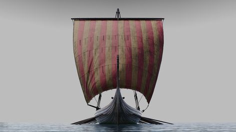 ArtStation - Viking ship - Gokstad, Tarje Pladsen Real Vikings, Viking Images, Trading Places, Germanic Tribes, Ship Artwork, Viking Ship, Viking History, Viking Age, New Opportunities