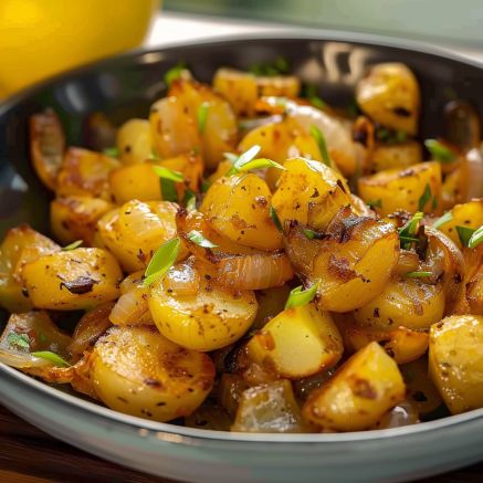 Recette de Pommes de Terre Sautées aux Oignons Ramadan, Clean Eating, Cooking Recipes, Restaurant, Natal