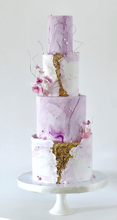 wedding cake, wedding cake ideas, wedding cake trends, 3 tier wedding cake, popular wedding cakes, best wedding cake designs, beautiful wedding cakes, wedding cake ideas 3tier, unique wedding cake designs 3 Tier Cake Ideas, 3 Tier Cake Designs, Romantic Wedding Cakes, Marbled Fondant, Contemporary Cake, Green Buttercream, New Cake Design, Butterfly Wedding Cake, Cake With Gold