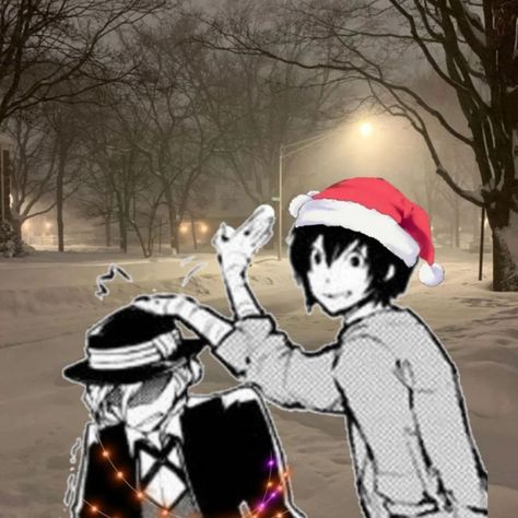 Bsd Christmas, Bsd Pfp, Bsd Soukoku, Dazai And Chuuya, Chuuya X Dazai, Dazai X Chuuya, Bsd Memes, Chuuya Nakahara, Osamu Dazai