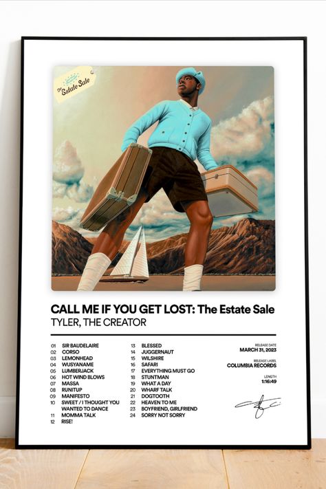 Ready to explore the musical world of Tyler the Creator's latest album? Look no further than this "Call Me If You Get Lost" tracklist poster! Featuring standout tracks like #LUMBERJACK, #CORSO, and #WUSYANAME, this poster is a must-have for any Tyler fan. Perfect for adding some style to your bedroom or music room. #TylerTheCreator #CallMeIfYouGetLost #HipHopPoster #MusicPoster Tyler The Creator Album Poster, Tyler Poster, Album Tracklist, Hip Hop Poster, Environmental Factors, Latest Albums, Tyler The Creator, Music Album, Album Art