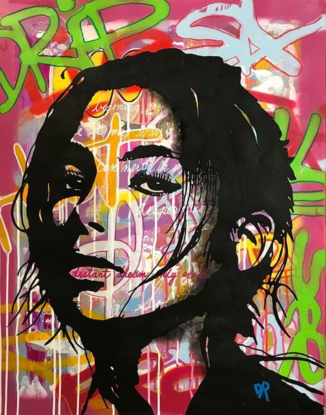 Graffiti Style Portrait, Funky Portraits, Streetart Inspiration, Dean Russo Art, Importance Of Art, Art Alevel, Protest Art, Dorm Art, Paper Collage Art