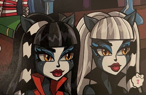 Werecats Monster High, Purrsephone And Meowlody Icon, Monster High Comic Icons, Monster High Matching Icons, Meowlody And Purrsephone, Monster High Comic, Monster Pictures, Monster House, Arte Monster High