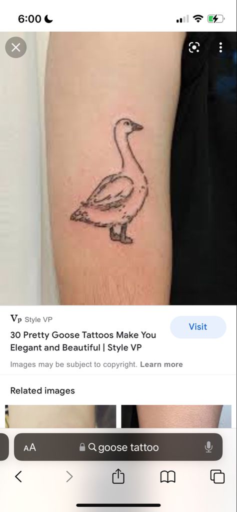 Goose Tattoo, Baby Tattoos, Mother Goose, Tatting, Tattoos