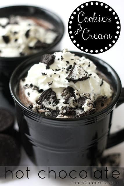 Oreo Dessert, Chocolate Caliente, Hot Chocolate Bars, Jello Shots, Winter Drinks, Hot Chocolate Recipes, Köstliche Desserts, Chocolate Drinks, Decadent Chocolate