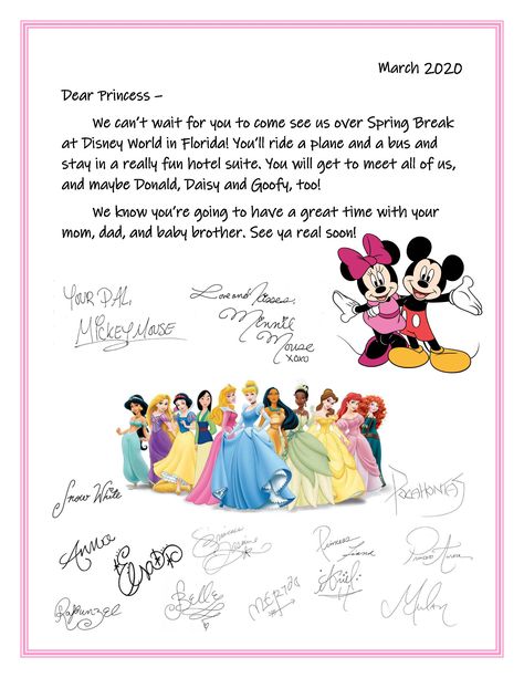 I created this sample letter to be tied to a balloon and put in a box for kiddo to unwrap. I hope it's a big hit! Disney Trip Christmas Reveal, Disney Trip Announcement, Disney Announcement, Disney Trip Reveal, Diy Cabinet, World Trip, Disney World Florida, Disney World Trip, Baby Brother