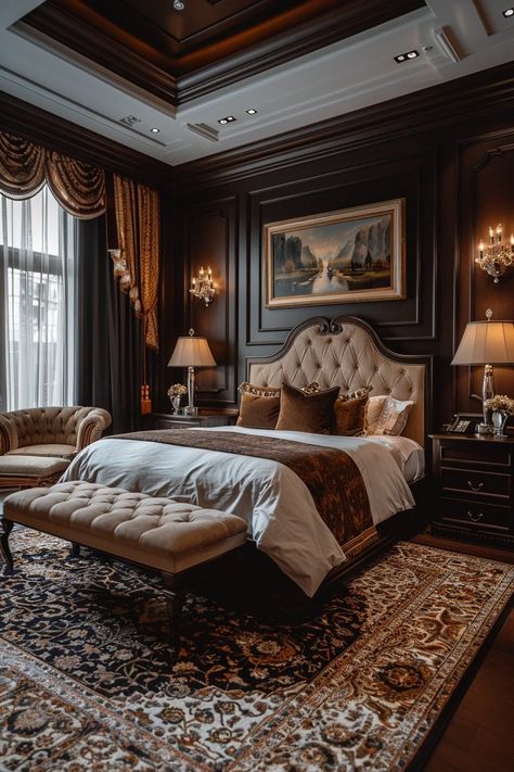 29 Timeless Decor Bedroom Ideas for Everlasting Elegance 28 Victorian Bedroom Decor Ideas, Victorian Bedroom Decor, Modern Victorian Interior Design, Bedroom Design Luxury, Timeless Bedroom, Victorian Interior Design, Decor Bedroom Ideas, Vintage Bedroom Decor, Glamourous Bedroom